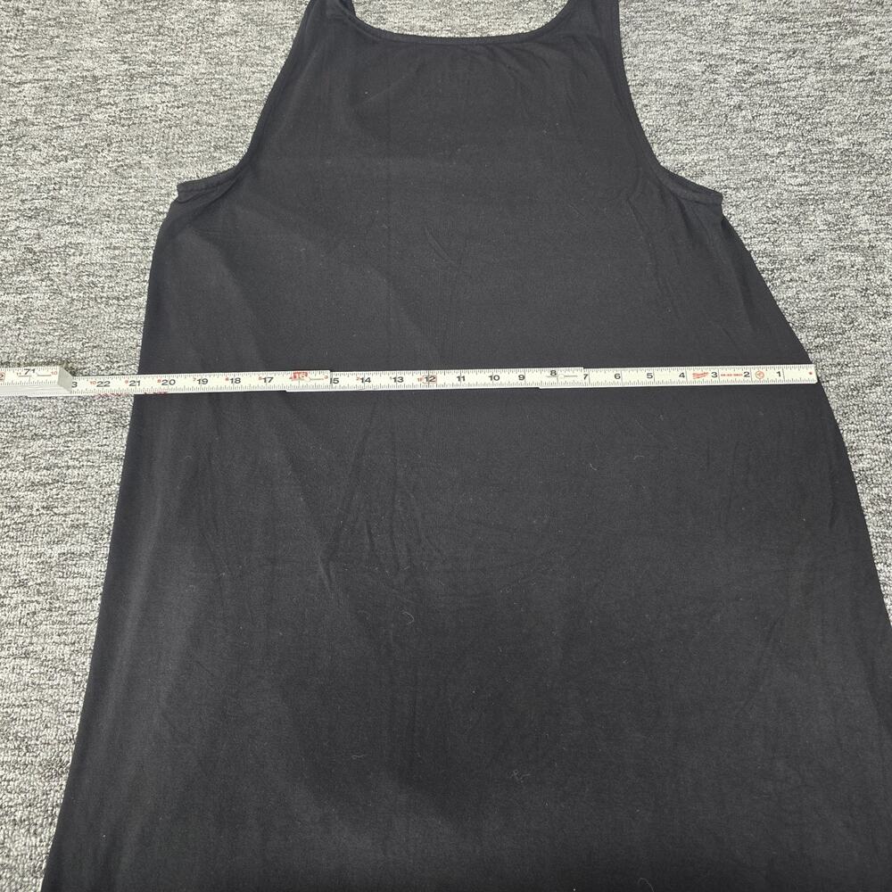 Torrid Super Soft Knits Sleeveless Maxi Dress Women's 1X Black Ruffles Hi-Low - Picture 12 of 13